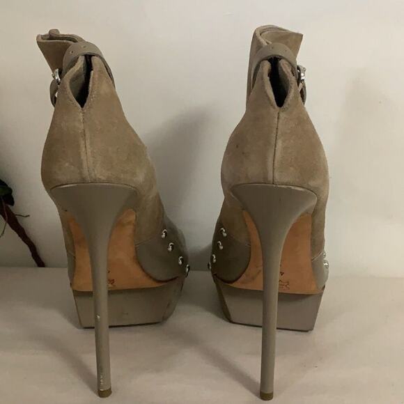 CAMILLA SKOVGAARD LONDON PEEP-TOE PLATFORM ANKLE‎ BOOTIES HEEL SHOES SIZE 40 - Picture 4 of 10